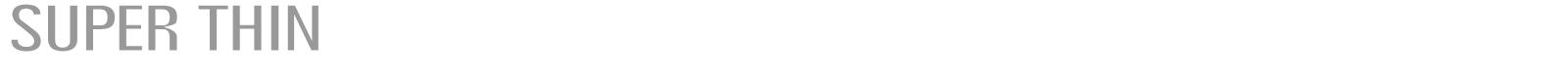 Super Thin font preview